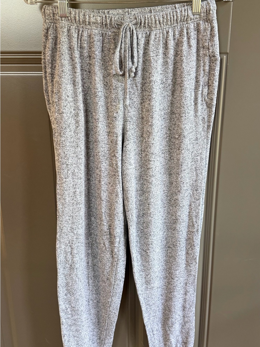 Aerie Light Gray Knit Drawstring Joggers Sweatpants, Size S